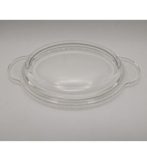 Vintage Pyrex P-14-C Glass Double Handle Lid Corningware 14 oz Grab It READ